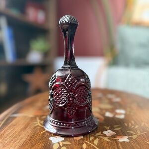 Vintage Avon 1876 Cape Cod Ruby Red Glass Hostess Bell